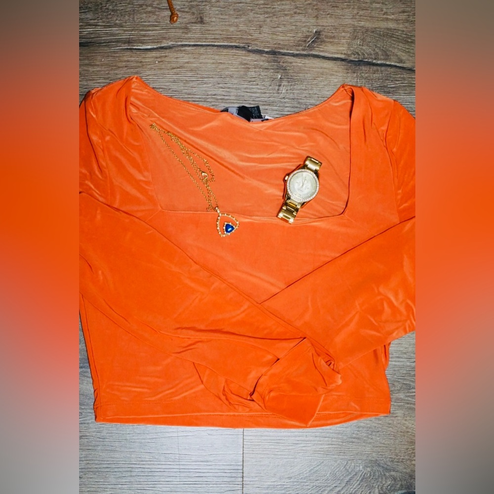 Forever21 orange crop top